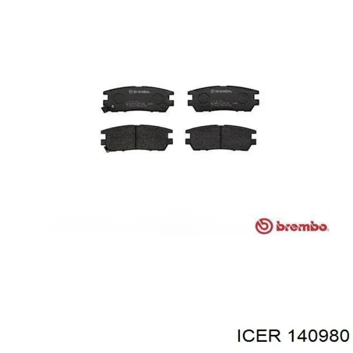 Задние дисковые колодки Icer 140980
