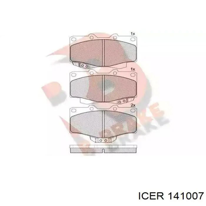Передние тормозные колодки 141007 Icer