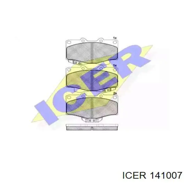 Передние тормозные колодки 141007 Icer