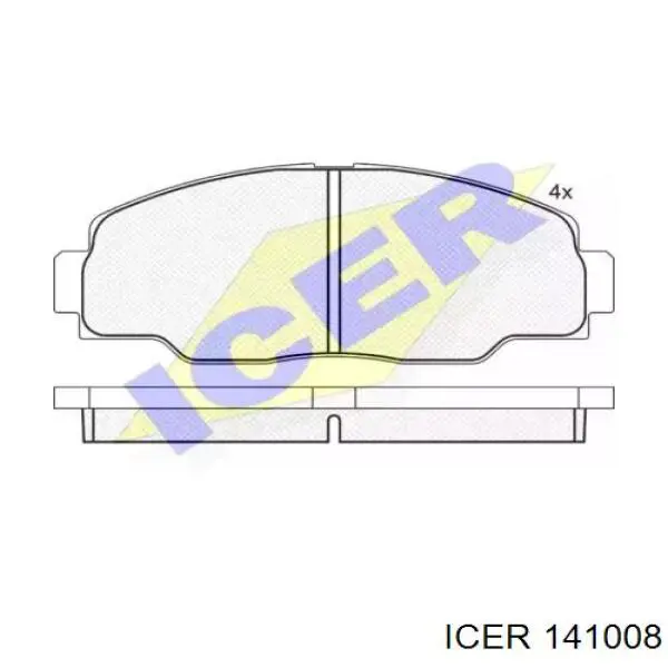 Передние тормозные колодки 141008 Icer