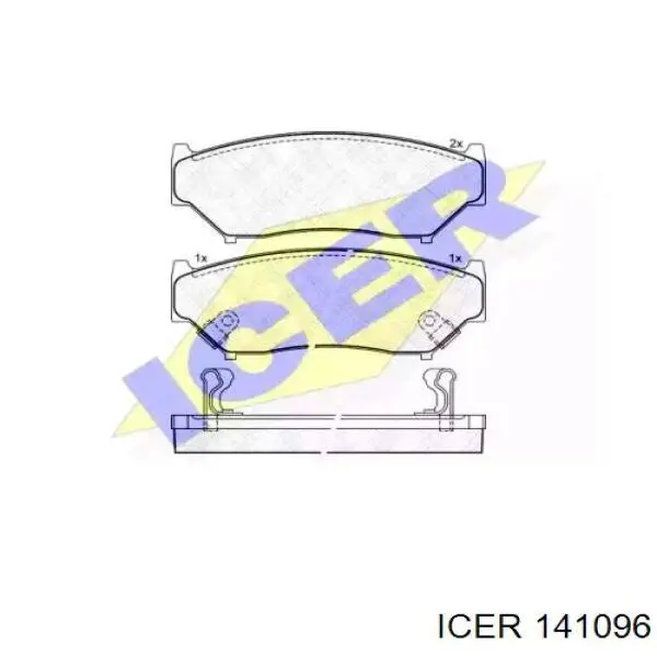 141096 Icer передние тормозные колодки