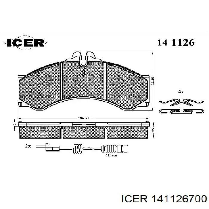 Колодки Icer 141126700 цена, от 24.00 USD
