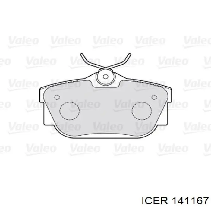 Задние тормозные колодки 141167 Icer