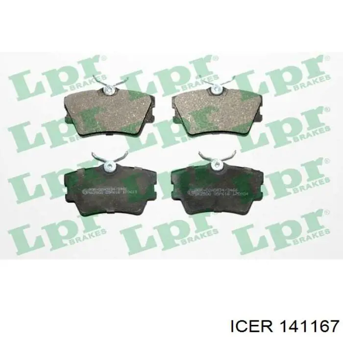 Колодки дисковые  Icer 141167 цена, от 13.61 USD