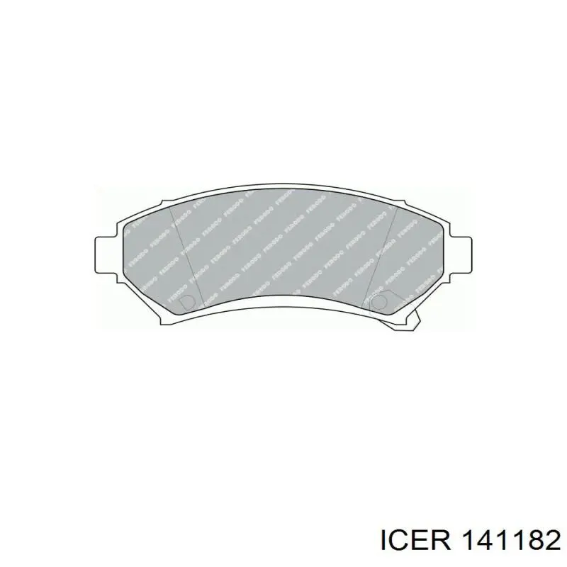 Тормозные колодки Icer 141182