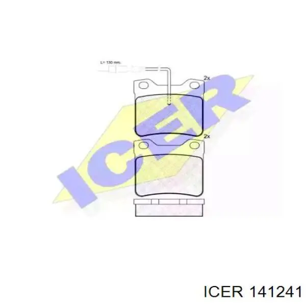 Колодки дисковые  Icer 141241 цена, от 15.34 USD