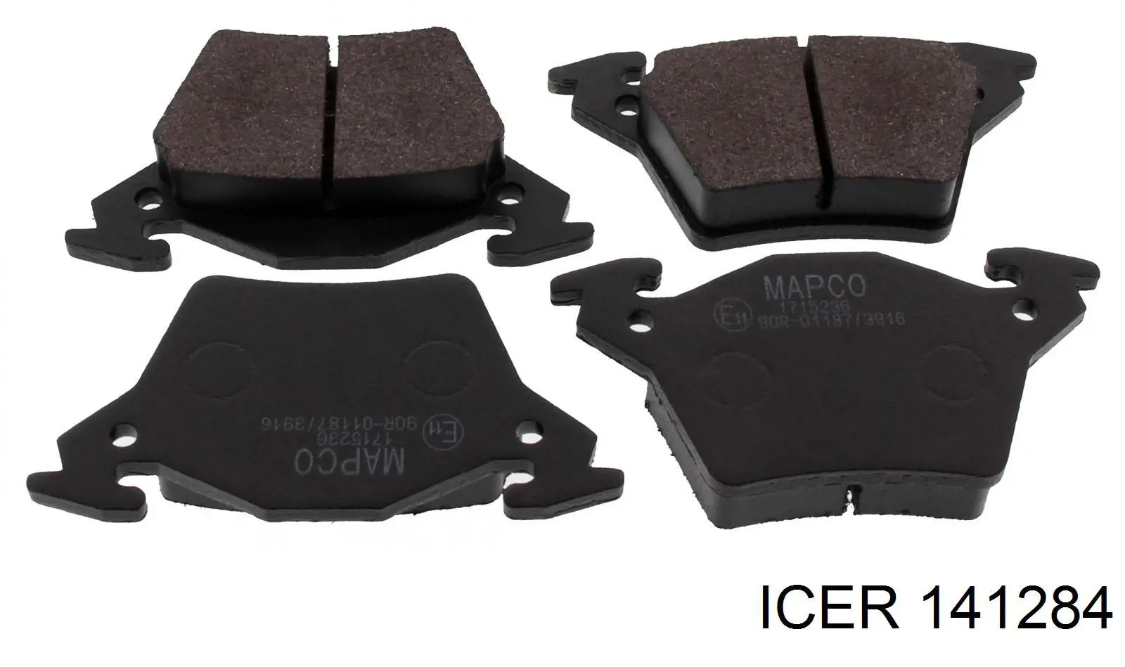 Купить 141284 Icer Колодки тормозные задние, дисковые
