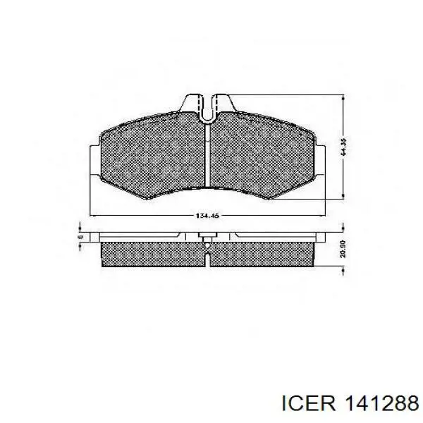 Купить 141288 Icer Колодки тормозные