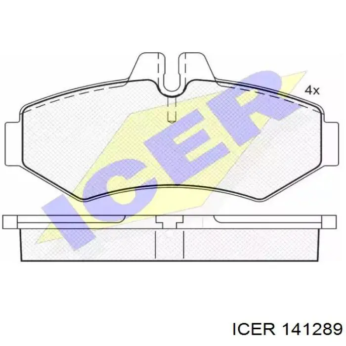 Колодки тормозные задние дисковые ICER 141289