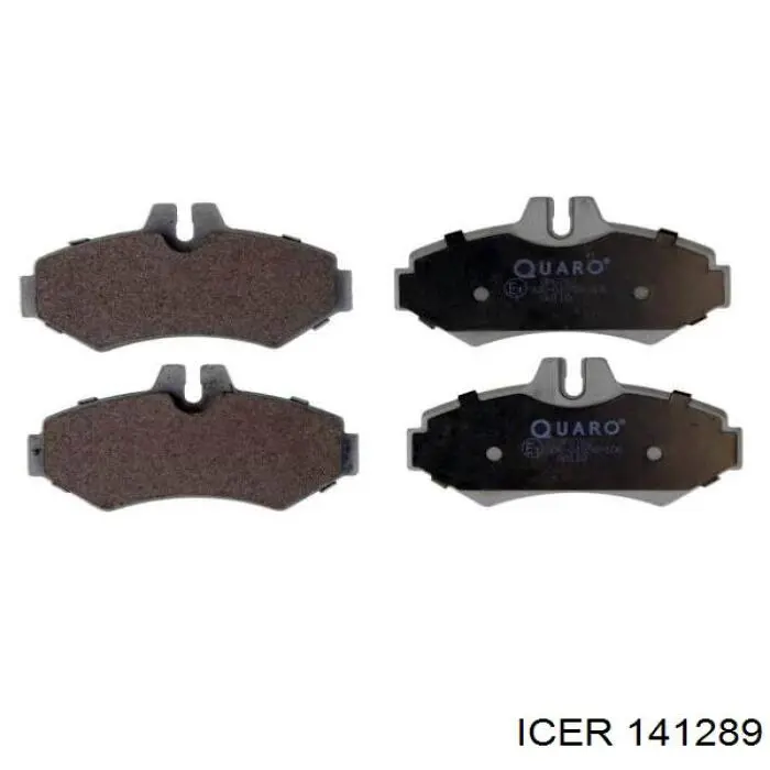 Задние тормозные колодки 141289 Icer