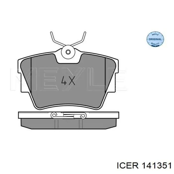 Колодки дисковые  Icer 141351 цена, от 19.69 USD