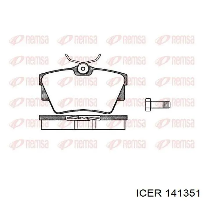 Купить 141351 Icer Колодки тормозные задние, дисковые