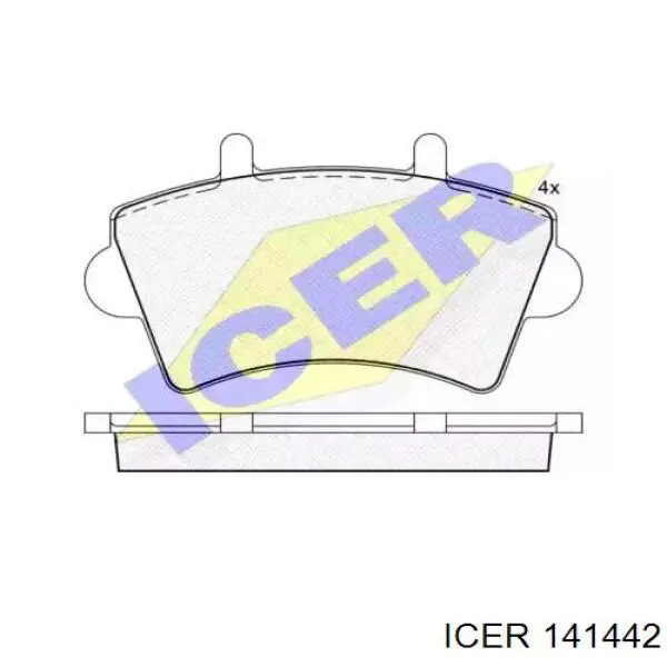 141442 Icer Колодки передние