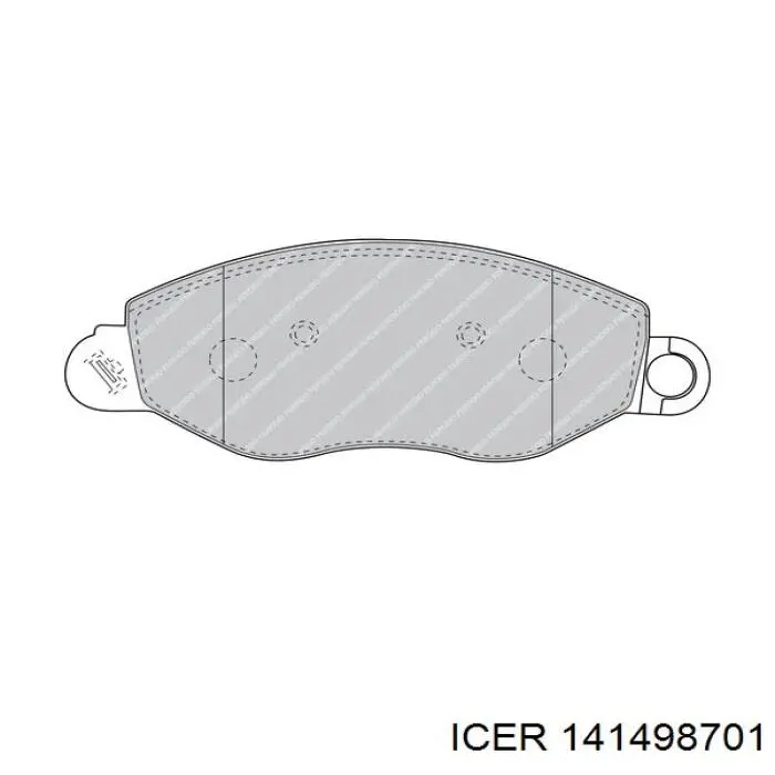 Купить 141498701 Icer Колодки тормозные