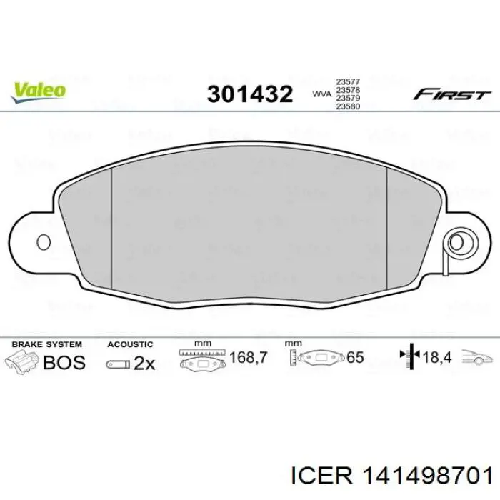 Колодки Icer 141498701 цена, от 28.16 USD