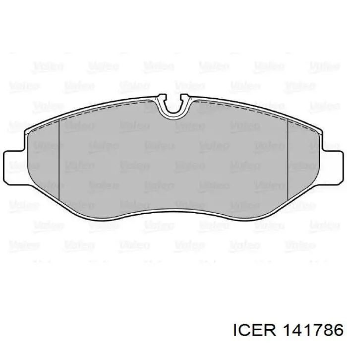 Передние тормозные колодки 141786 Icer