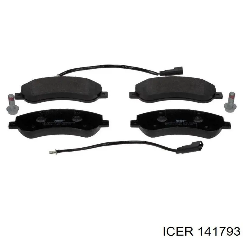 Передние тормозные колодки 141793 Icer
