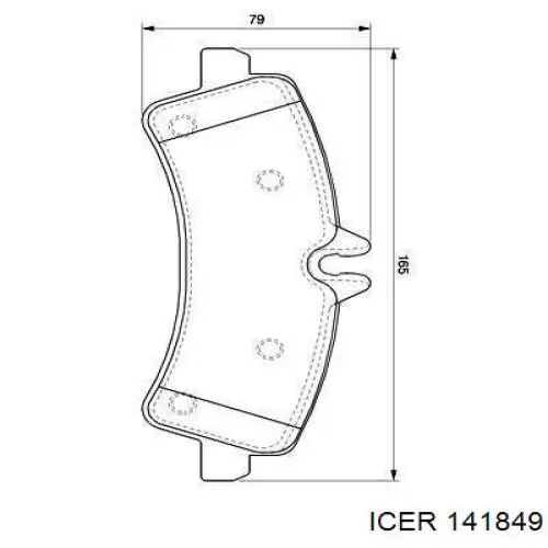 Колодки дисковые  Icer 141849 цена, от 31.94 USD
