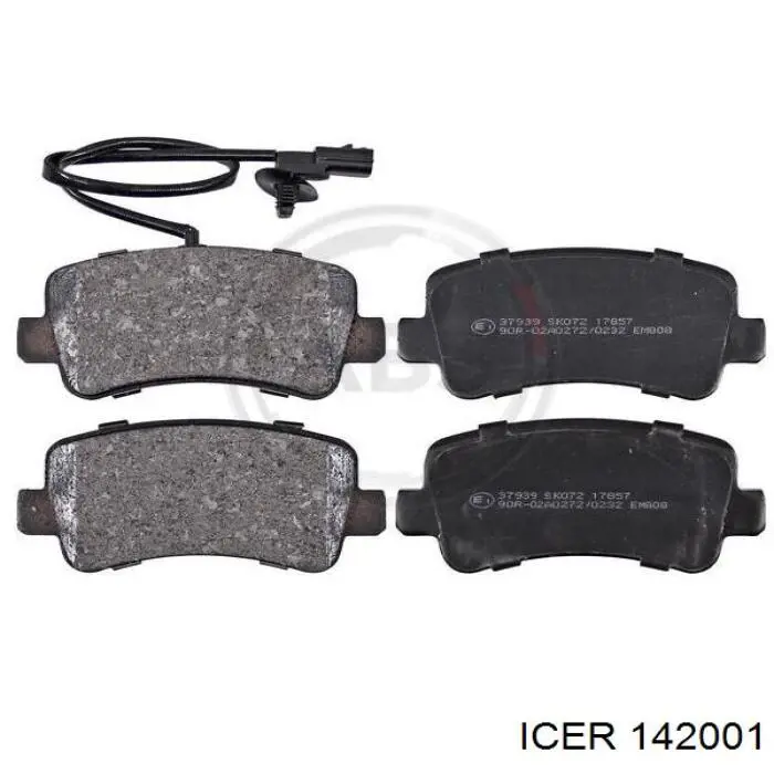 142001 Icer Колодки тормозные дисковые комплект