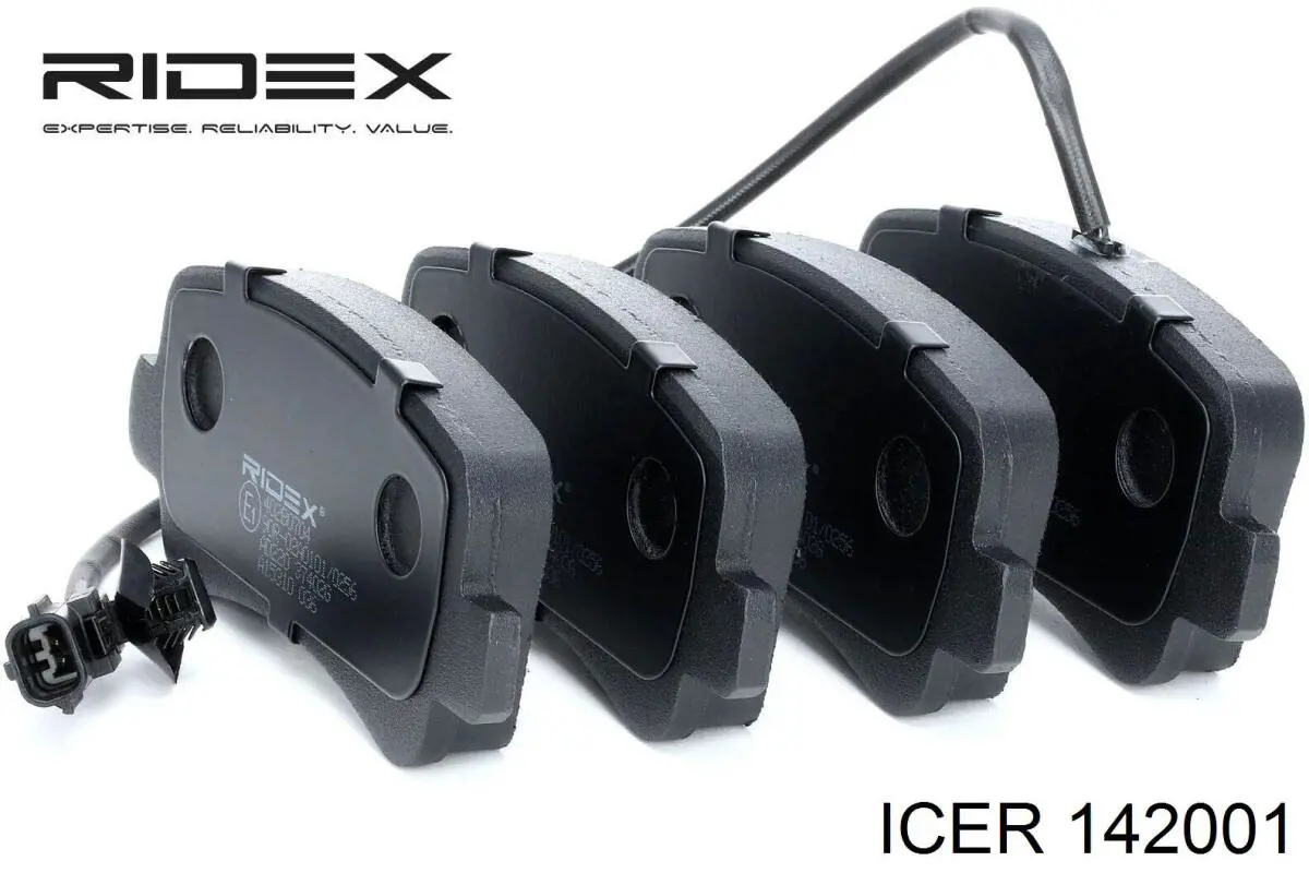 Купить 142001 Icer Колодки тормозные задние, дисковые