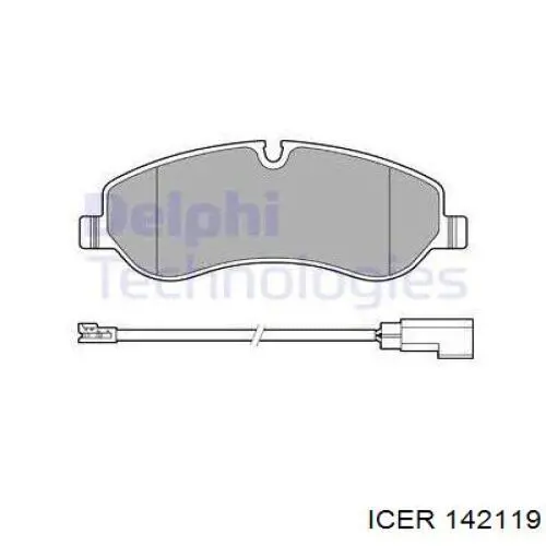 Передние тормозные колодки 142119 Icer