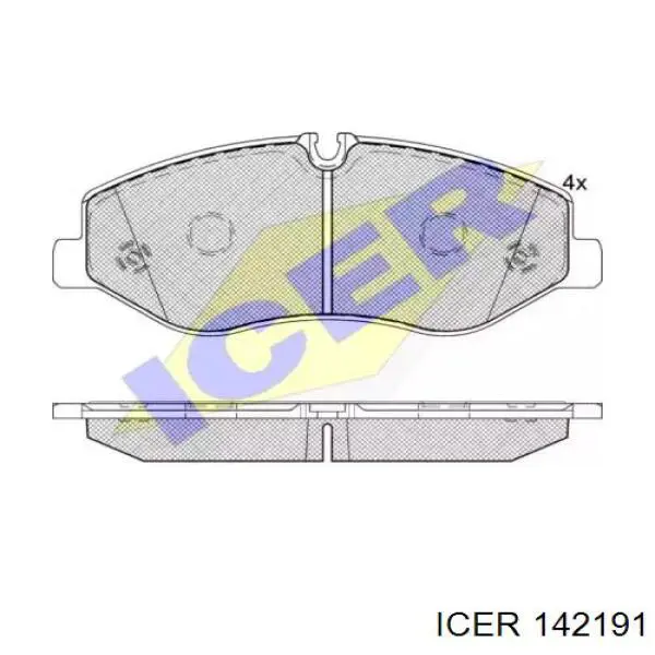 Купить 142191 Icer Колодки тормозные