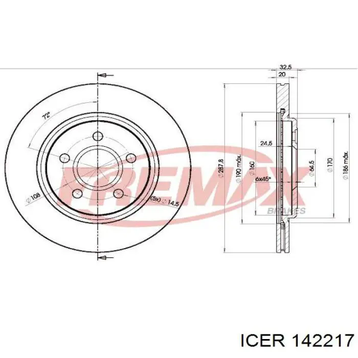 Тормозные колодки Icer 142217