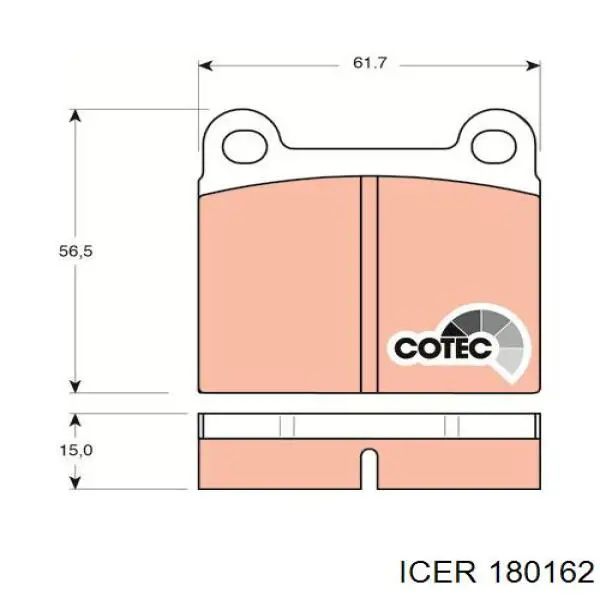 Колодки Icer 180162 цена, от 12.43 USD