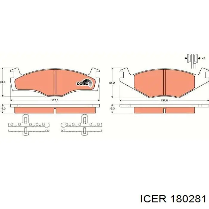 Колодки Icer 180281 цена, от 14.68 USD