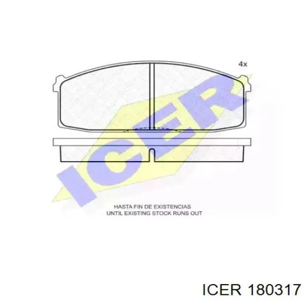 Передние тормозные колодки 180317 Icer