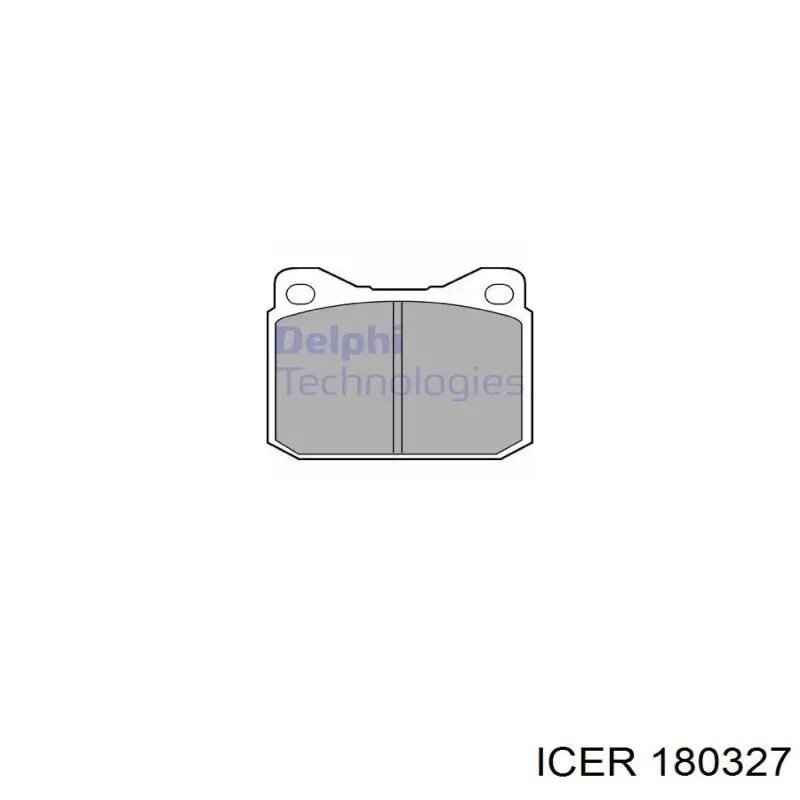 Передние тормозные колодки 180327 Icer