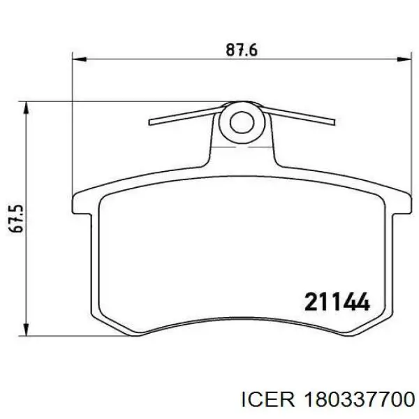 Колодки дисковые  Icer 180337700 цена, от 14.39 USD