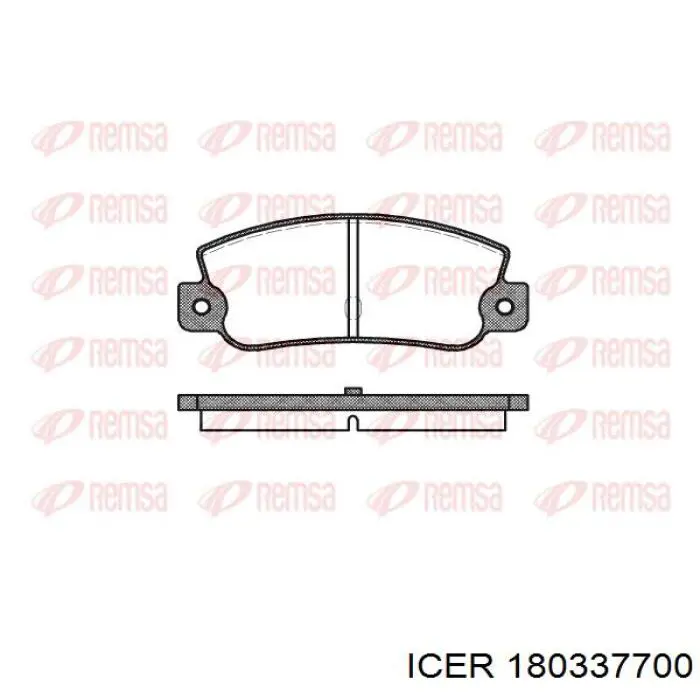 Купить 180337700 Icer Колодки тормозные задние, дисковые