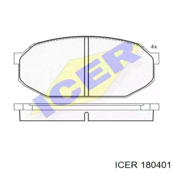 Передние тормозные колодки 180401 Icer