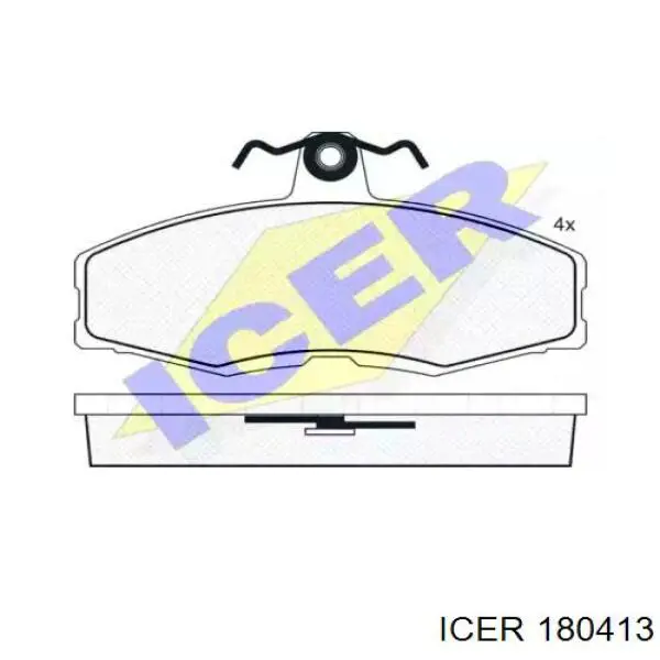 180413 Icer колодки тормозные передние дисковые