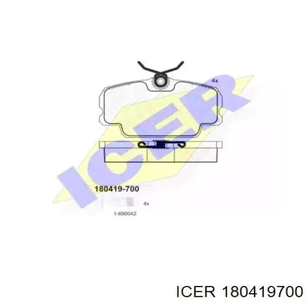 Передние тормозные колодки 180419700 Icer