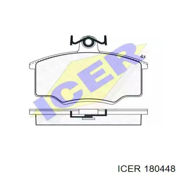 180448 Icer колодки тормозные передние дисковые