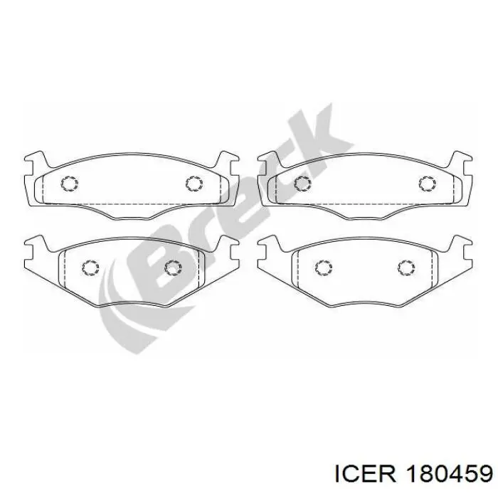 Тормозные колодки Icer 180459