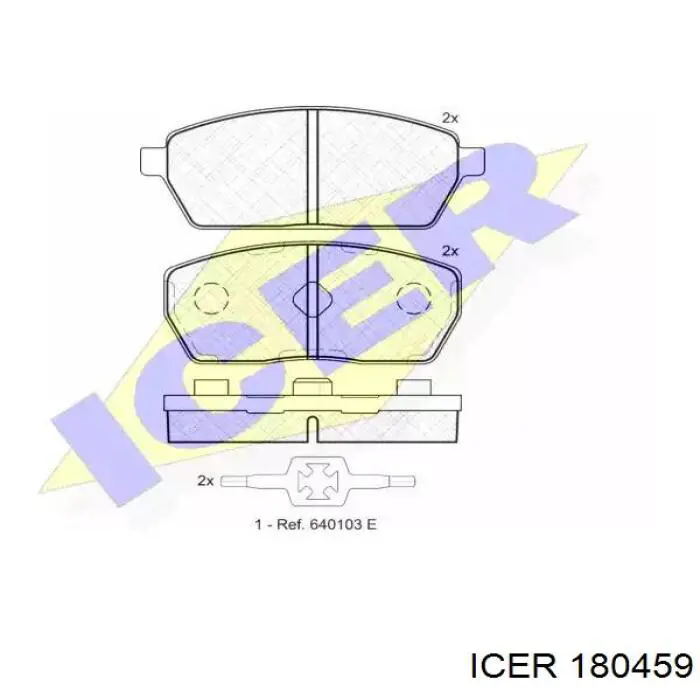 180459 Icer Колодки передние