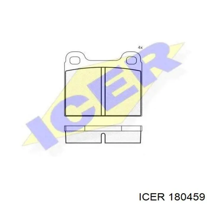 Купить 180459 Icer Колодки тормозные