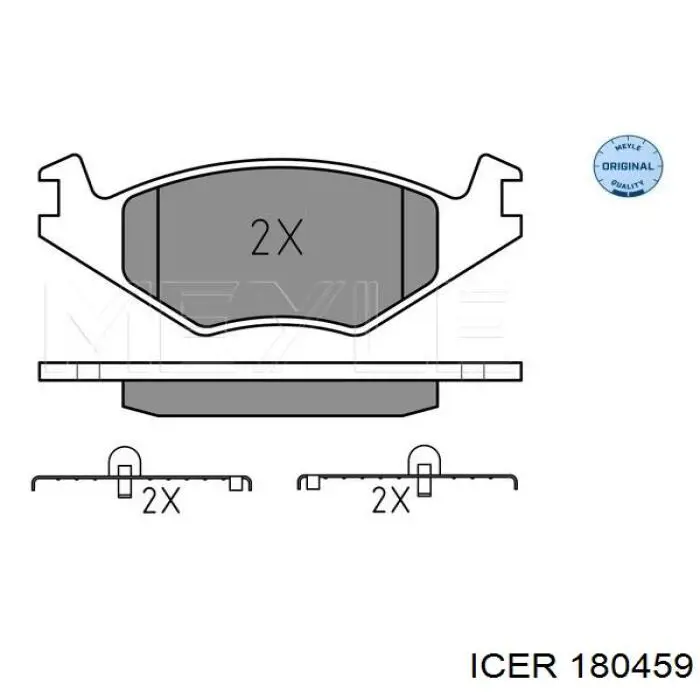 180459 Icer Колодки передние
