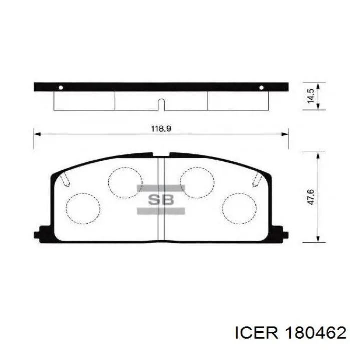 Колодки Icer 180462 цена, от 15.98 USD