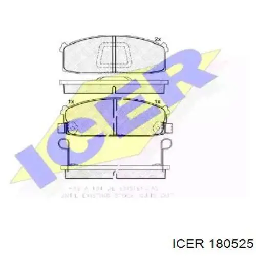 Передние тормозные колодки 180525 Icer