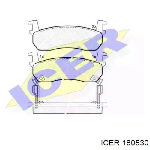 180530 Icer колодки тормозные передние дисковые