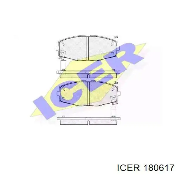 Передние тормозные колодки 180617 Icer