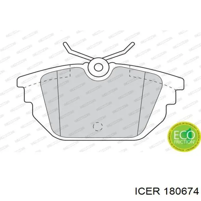Купить 180674 Icer Колодки тормозные задние, дисковые