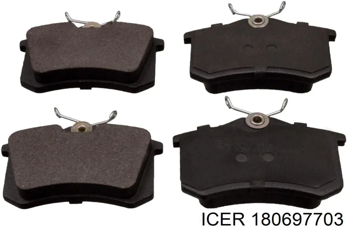 Задние тормозные колодки 180697703 Icer