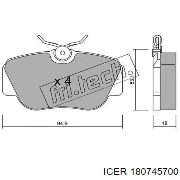 Купить A001420812041 Mercedes Колодки тормозные