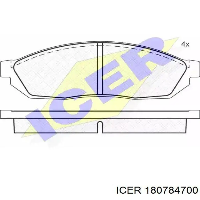 Колодки дисковые  Icer 180784700 цена, от 15.62 USD