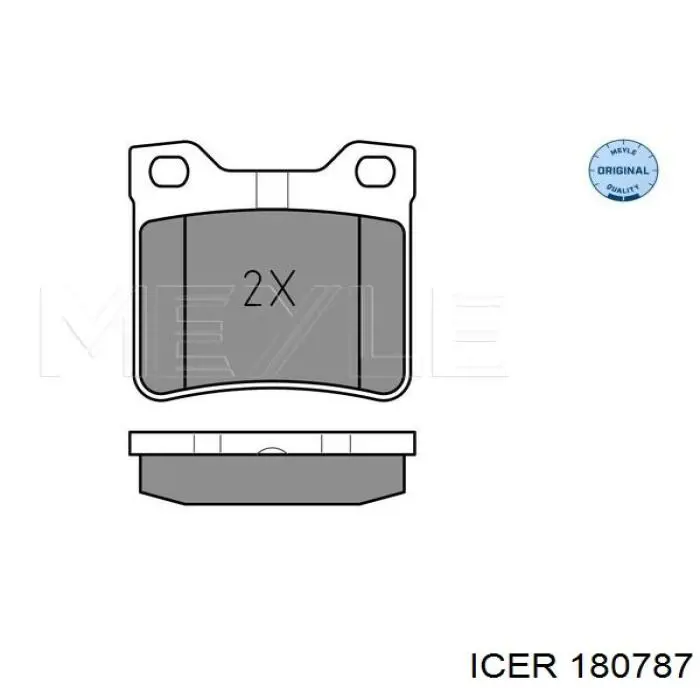 Колодки дисковые  Icer 180787 цена, от 13.03 USD